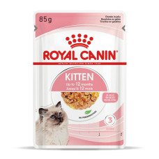 Royal Canin (Роял Канiн) Kitten Instinctive In Jelly Pouches - Вологий корм для кошенят шматочки в желе з м’ясом птиці 85 г
