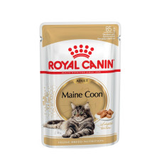 Royal Canin (Роял Канiн) Maine Coon Pouches Adult Poultry - Вологий корм для дорослих котів породи мейн-кун шматочки в соусі з м’ясом птиці 85 г