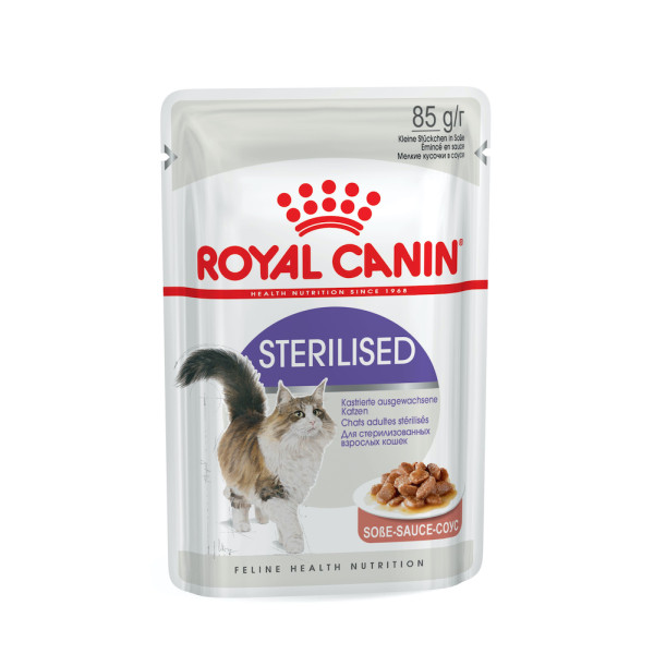 Royal Canin (Роял Канин) Cat Sterilised Gravy Pouches Adult Poultry - Влажный корм для взрослых стерилизованных котов кусочки в соусе с мясом птицы 85 г