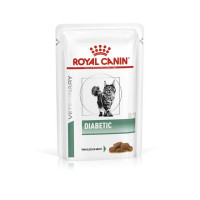Royal Canin (Роял Канин) Cat Diabetic Pouches Adult Poultry - Влажный корм для взрослых котов предназначенный для регулирования поступления глюкозы (сахарный диабет) с мясом птицы 85 г