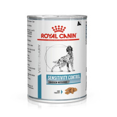 Royal Canin (Роял Канін) Dog Sensitivity Control Adult Chicken & Rice - Вологий лікувальний корм для дорослих собак призначений для зменшення непереносимості інгредієнтів та поживних речовин з м’ясом курки та рисом 410 г