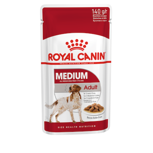 Royal Canin (Роял Канiн) Medium Adult Pouches Poultry - Вологий корм для дорослих собак середніх порід з м’ясом птиці 140 г