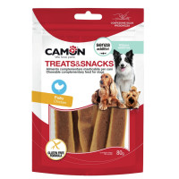 Camon (Камон) Dog Treats Jerky With Chicken Liver - Лакомство для собак джерки с курицей и печенью 80 г