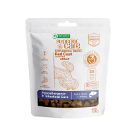 Лакомства беззерновые Nature\'s Protection (Натур Протекшн) Superior Care Dog Grain Free Salmon Hyppoalergenic & Intestinal Red Coat Adult All Breeds для взрослых собак всех пород с рыжим окрасом шерсти гиппоаллергенные с мясом лосося 150 г