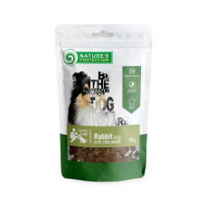 Nature's Protection (Нейчерс Протекшн) snack for dogs rabbit dices with chia seeds - Ласощі для собак 75 г