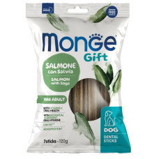 Monge (Монж) Gift Dog Grain Free Salmon & Sage Adult Mini - Ласощі беззернові для дорослих собак дрібних порід з м’ясом лосося та шавлією 120 г