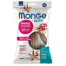 Monge (Монж) Gift Dog Grain Free Pork & Devil Claw Puppy & Junior Medium & Maxi - Ласощі беззернові для цуценят середніх та великих порід з м’ясом свинини та коренем кігтя диявола 210 г