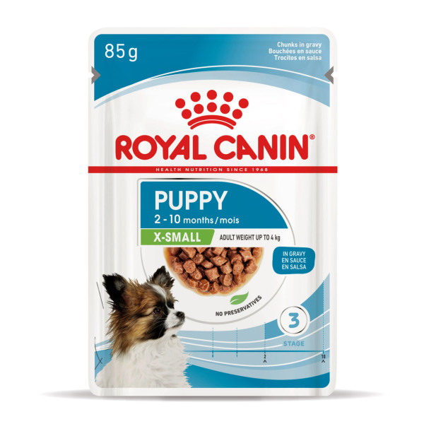 Royal Canin (Роял Канин) X-small Puppy Pouches Poultry - Влажный корм для щенков миниатюрных пород с мясом птицы 85 г