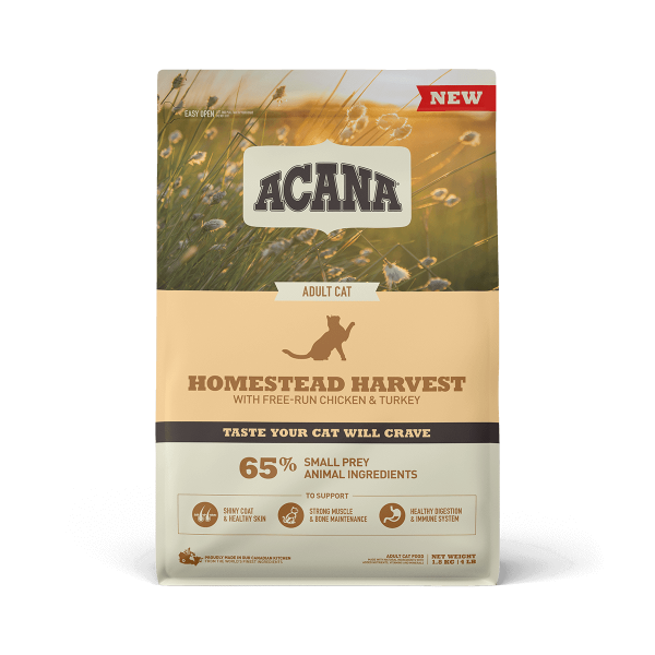 Acana (Акана) Homestead Harvest - Сухий корм для дорослих кішок з курчам та індичкою 1.8 кг