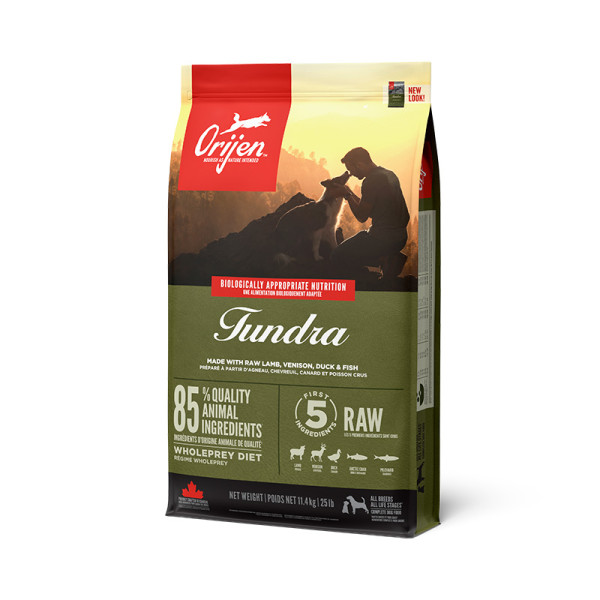 Orijen (Оріджен) Tundra Dog - Сухий корм для собак усіх порід та вікових груп з козою, кабаном та олениною 11.4 кг