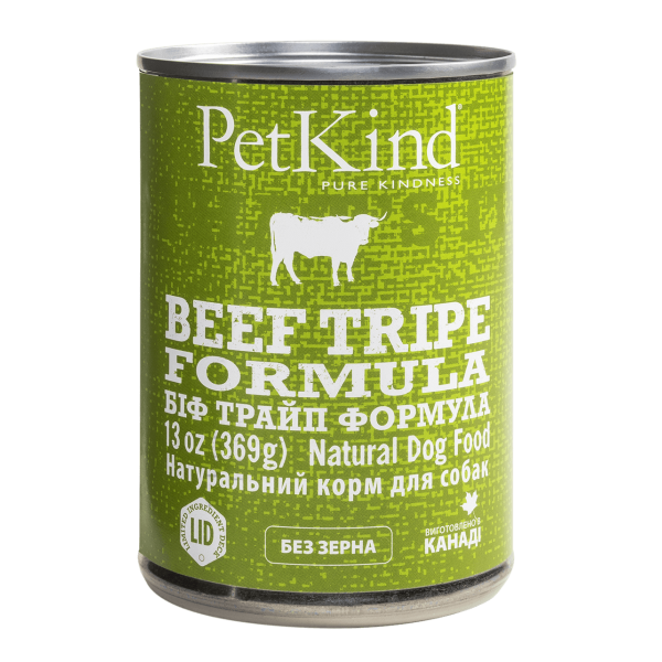 Petkind (Петкайнд) Beef Tripe Formula - Влажный корм для собак с говядиной и говяжьим рубцом 369 г