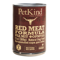 Petkind (Петкайнд) Red Meat Formula - Влажный корм для собак с канадской говядиной, новозеландским ягненком и говяжьим рубцом 369 г
