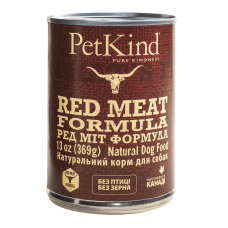 Petkind (Петкайнд) Red Meat Formula - Вологий корм для собак з канадською яловичиною, новозеландським ягням та яловичим рубцем 369 г