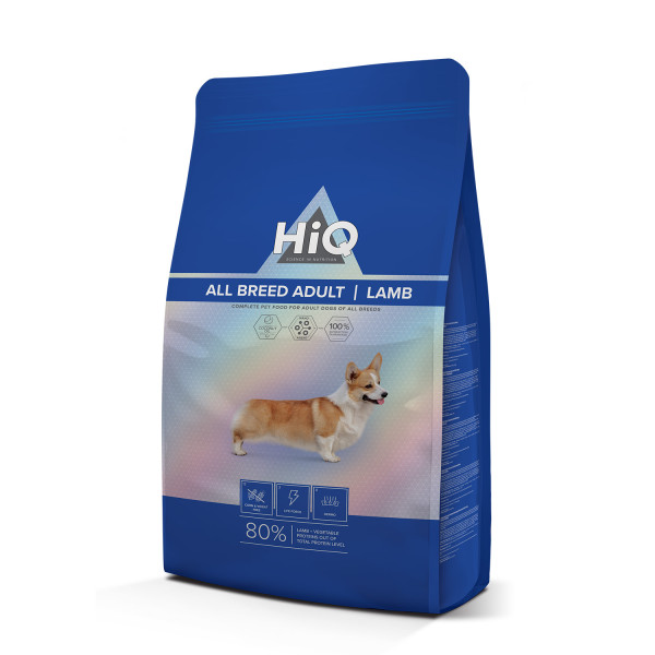HiQ (Хай Кью) Dog Adult All Breed With Lamb - Сухой корм для собак всех пород пород с ягнятиной 11 кг