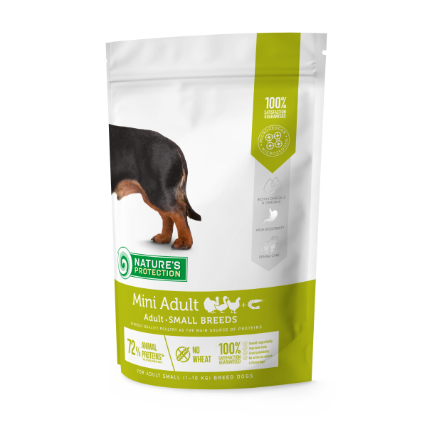 Nature\'s Protection (Натур Протекшн) Care Dog Mini Adult Small Breeds - Сухой корм для взрослых собак маленьких пород с мясом птицы 0.5 кг