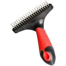 Flamingo (Фламинго) Undercoat rake Fine Premium Care - Грабли расческа для собак, однорядная 16x10x1.5 см