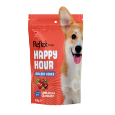 Reflex Plus (Рефлекс Плюс) Happy Hour Dog Treats Lamb With Eggs And Cranberry - Лакомство для собак с ягненок яйцами и клюквой здоровые кости 60 г