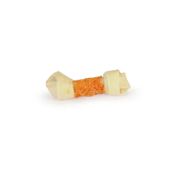 Camon (Камон) Dog Treats Knitted Bone With Beef Skin&Chicken - Лакомство для собак вязаная кость с говяжьей кожей и курицей (15 см) 70 г