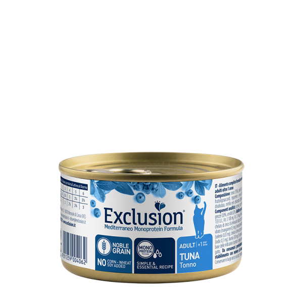 Exclusion (Эксклюжн) Cat Adult Tuna - Влажный корм для взрослых котов с мясом тунца 85 г