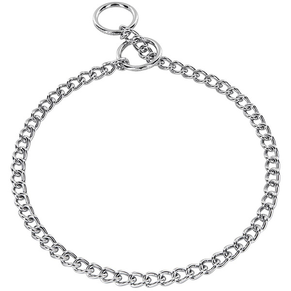 Sprenger (Спренгер) Collar Round Narrow Link - ошейник для собак, короткое круглое звено, хромированная сталь 3 мм/55 см