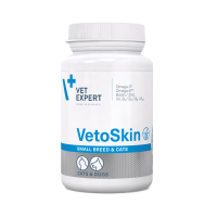 VetExpert (ВетЭксперт) Cat & Dog Small Breed VetoSkin - Пищевая добавка для кошек и собак малых пород для поддержания здоровья кожи и качества шерсти 60 шт.