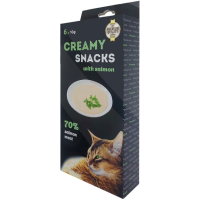 Lucky Star (Лакі Стар) Creamy Snack With Salmon - Лакомство для кошек мягкое пюре из мякоти дикого лосося в стиках 6х10 г