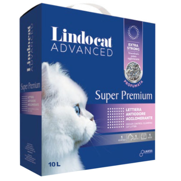 Lindocat (Линдокет) Super Premium Unscented (box) - Наполнитель для кошачьих туалетов бентонитовый без запаха 10 л