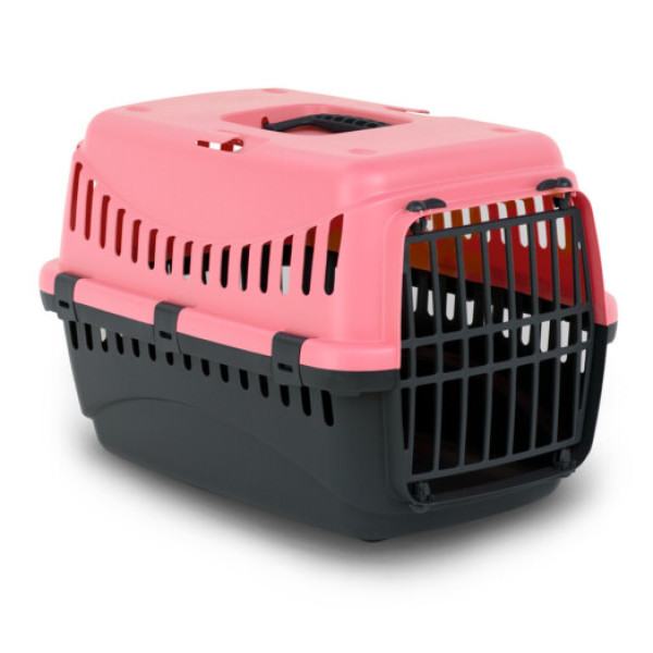 Bergamo (Бергамо) Gipsy 2 large Plastic - Переноска коралова для собак і котів 58х38х38 см