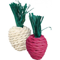 Trixie (Трикси) Set of Straw Toys - Игрушка для грызунов редька и редис из соломы 8 см