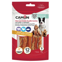Camon (Камон) Dog Treats Sticks Wrapped With Chicken&Cod - Лакомство для собак палочки из говяжьей кожи обмотанные курицей и треской 70 г
