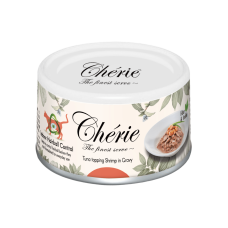 Cherie (Чері) Cat Grain Free Tuna & Shrimp Hairball All Life Stages - Вологий беззерновий корм для котів будь-якого віку для виведення грудок шерсті шматочки в соусі з м’ясом тунця та креветками 80 г