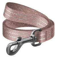 Поводок светоотражающий, Ш 15 мм, Дл 300 см, коричневый, S, WAUDOG Re-cotton
