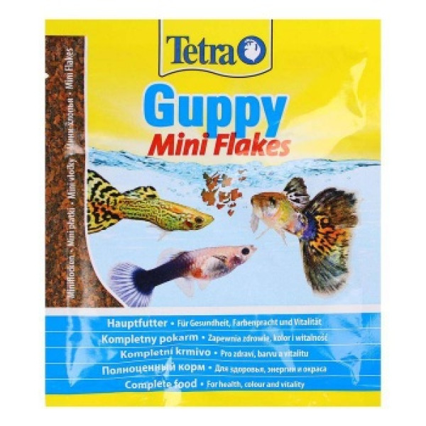 Tetra (Тетра) Mini Guppy - Корм для рыбок гуппи (хлопья) 12 г