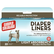 Simple Solution (Сімпл Солюшн) Disposable Diaper Light Flow - Вологозбиральні прокладки для собак 22 шт.