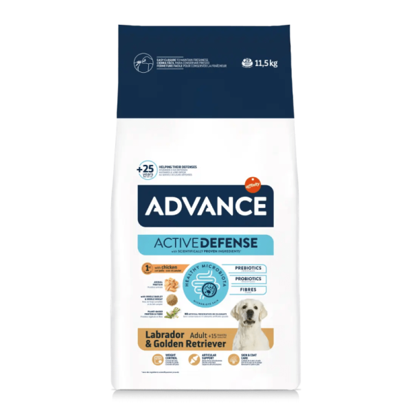 Advance (Эдванс) Dog Labrador Golden Retriever Chicken - Сухой корм для Лабрадоров и Голден ретриверов 11.5 кг