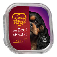 Lovely Hunter (Лавли Хантер) Dog With Adult Beef and Rabbit - Влажный корм для взрослых собак с говядиной и крольчатиной 150 г