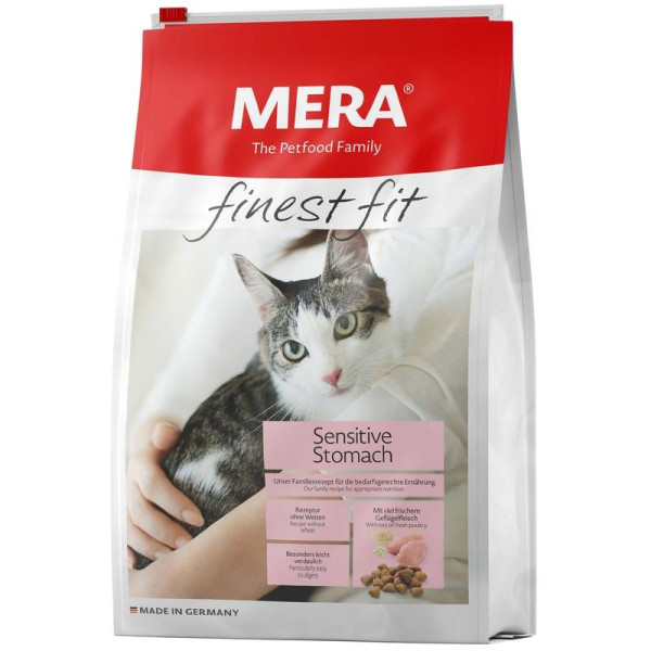 Mera (Міра) Cat Adult Fitnes Fit Sensitive Stomach - Сухий корм для котів із чутливим травленням зі свіжим м'ясом птиці та ромашкою 10 кг