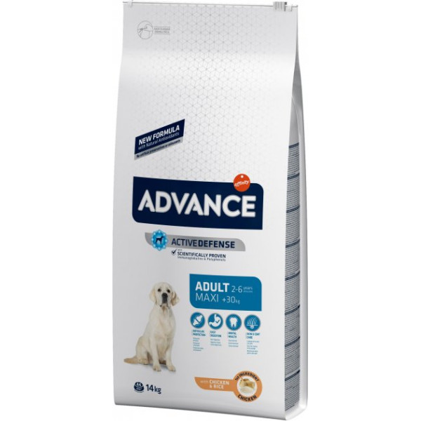 Advance Dog Maxi Adult Chicken & Rice - Сухий корм для дорослих собак великих порід з куркою та рисом 14 кг