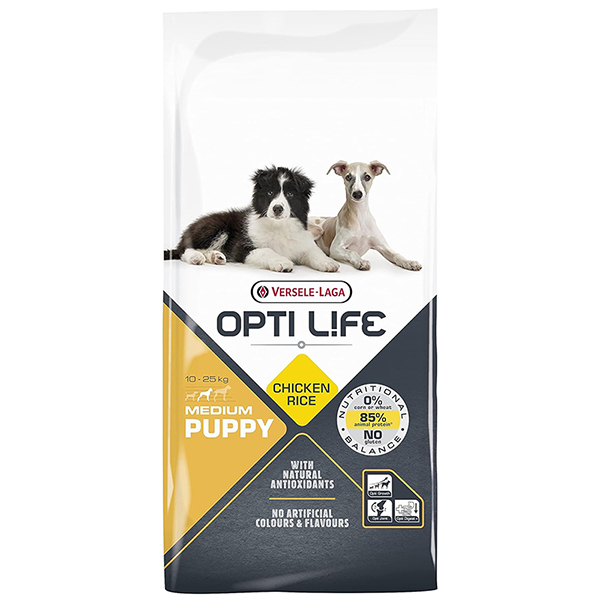 Opti Life (Опти Лайф) Puppy Medium With Chicken Сухой корм для щенков средних пород с курицей 12.5 кг