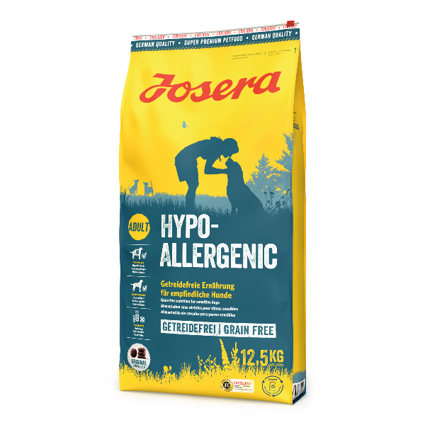 Josera (Йозера) Hypoallergenic - Сухой беззерновой корм для собак склонных к алергическим реакциям с птицей и насекомыми 12.5 кг
