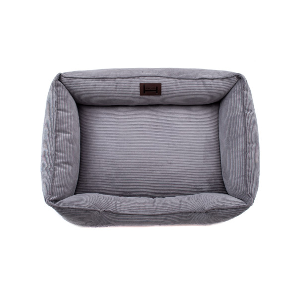 Harley & Cho (Харли энд Чоу) Dreamer Velvet Grey S - Лежак для собак и котов серый 60х45 См