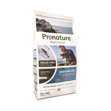 Pronature Holistic (Пронатюр Холістик) Mediterranea Large Bites - Сухий беззерновий корм для собак великих порід з лососем та в`яленими томатами 12 кг