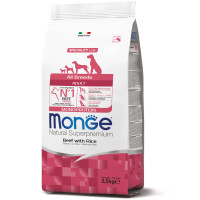 Monge (Монж) Dog Monoprotein All Breeds Beef&Rice - Сухий корм для дорослих собак усіх порід з яловичиною та рисом 2.5 кг