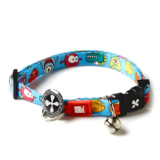 Max & Molly (Макс Моллі) Smart ID Collar Little Monsters - Нашийник для котів з принтом маленькі монстри