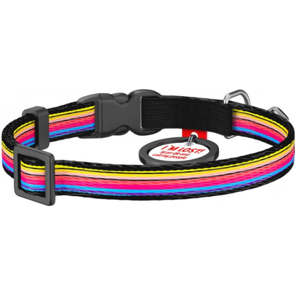Нашийник для котів, "Лінія 1", пласт. фастекс, Ш 10 мм, Довжина 20-30 см, XS, WAUDOG Nylon c QR