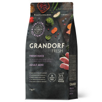 Grandorf (Грандорф) Fresh Duck & Sweet Potato Adult Dog Mini - Сухой беззерновой корм для взрослых собак мелких пород с мясом утки и бататом 1 кг