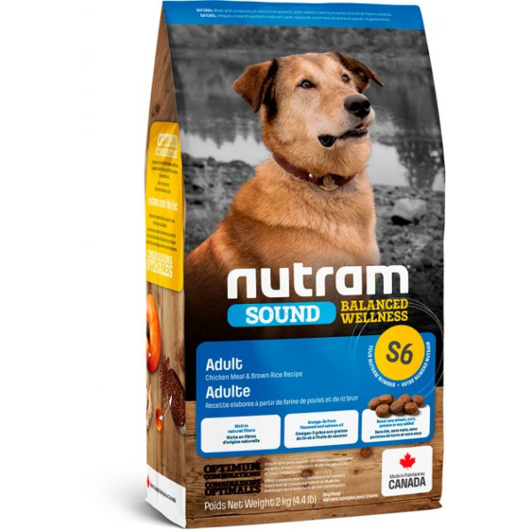 Nutram (Нутрам) S6 Sound Balanced Adult Dog Chiken - Сухий корм для собак з куркою 2 кг