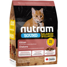 Nutram (Нутрам) S1 Sound Balanced Kitten Chiken & Salmon - Сухий корм для кошенят з куркою та лососем 0.34 кг
