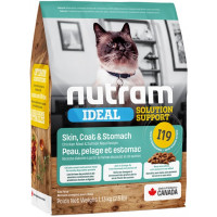 Nutram (Нутрам) I19 Sensetive Chiken & Salmon - Сухий корм для кішок з проблемами шкіри, шерсті або шлунка з куркою та лососем 1.13 кг