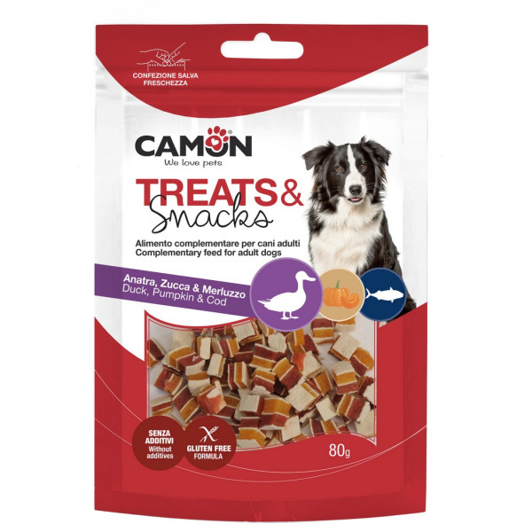 Camon (Камон) Dog Treats Sandwich With Pumpkin, Duck&Cod - Лакомство для собак сэндвич с уткой, тыквой и треской 80 г